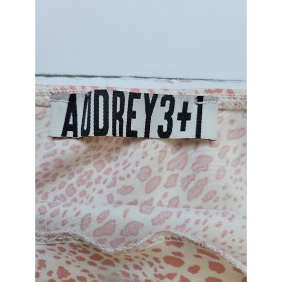 Audrey 3+1 Pink Patterned Adjustable Slip Dress Size S Y2k 90's Party Clubwear - Picture 7 of 10